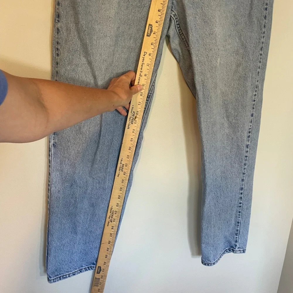 Levis 550 Orange Tab Vintage Mens Relaxed Fit Tapered Leg Jeans Light Wash 40x32
